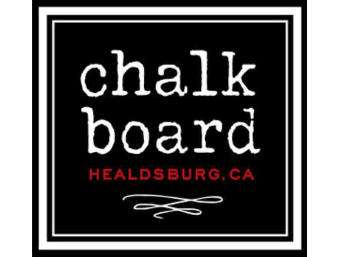 Chalkboard Restaurant - Healdsburg