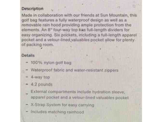 Peter Millar Waterproof Golf Bag & gift card to John Bayley - Photo 3