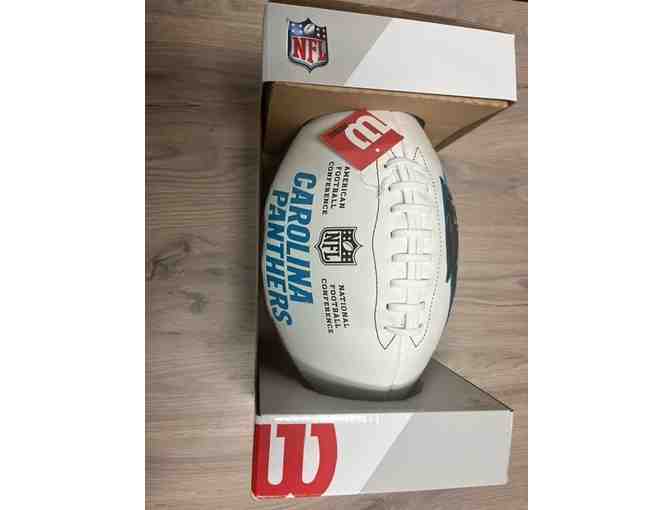 A Signed Carolina Panthers Memorabilia Football