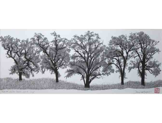 Round Valley Oaks, 2013 (numbered print, 20'W x 11'H), David Weitzman