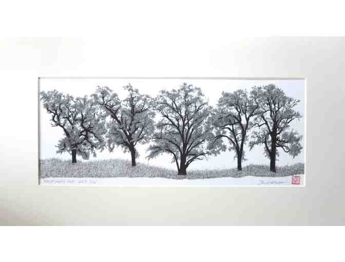 Round Valley Oaks, 2013 (numbered print, 20'W x 11'H), David Weitzman