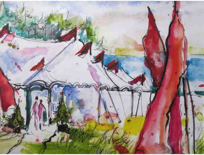 Mendocino Music Festival (watercolor print, 20'W 16'H), Patricia Osborne