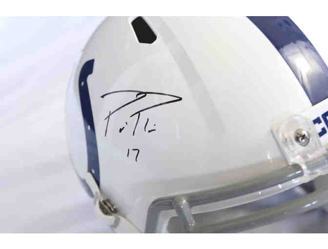 Colts Helmet signed by Phillip Rivers