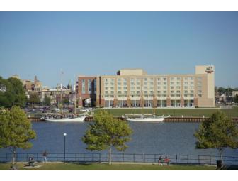 1 Night Stay and Breakfast at Riverfront Doubletree Hotel In Bay City, MI