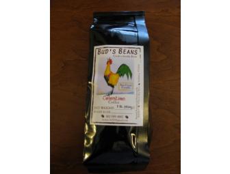 2 One Pound Bags of Bud's Beans Coffee
