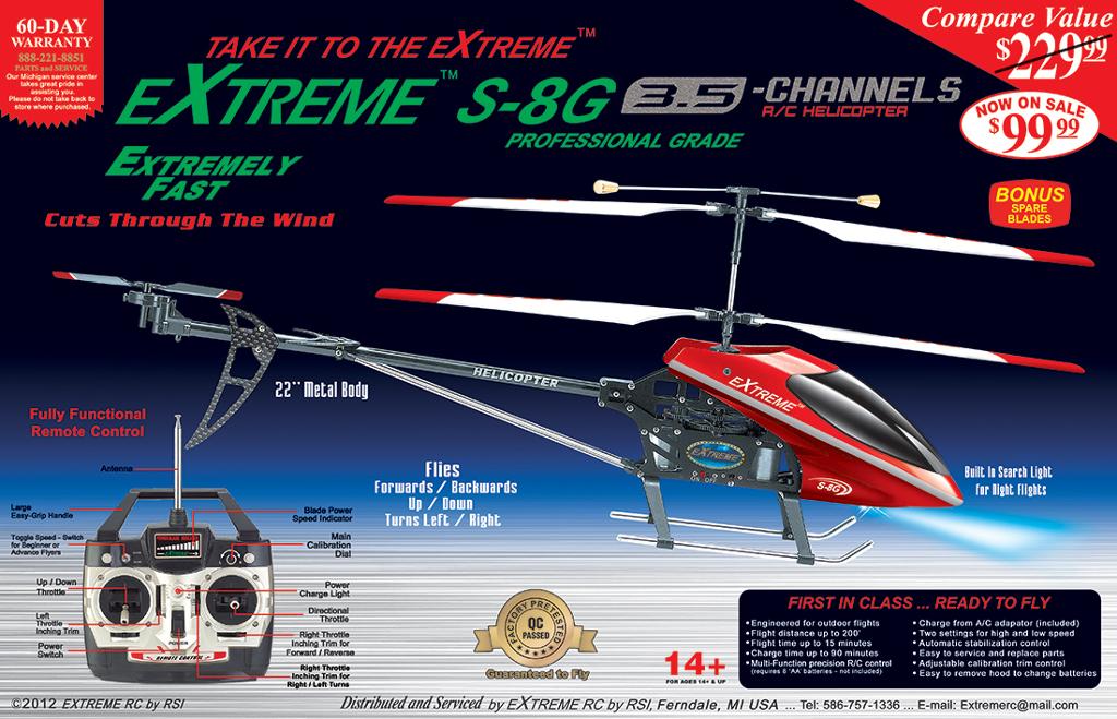 extreme s8g helicopter