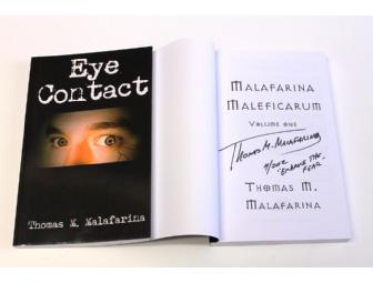 2 Autographed Books by Horror Master, Thomas M. Malafarina