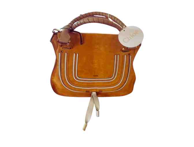 Timeless Elegance: Chloe Purse -Tan Medium Marcie Suede Satchel - Photo 1