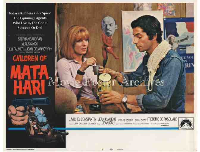 CHILDREN OF MATA HARI, 1972 11x14 LC set, Klause Kinski, Lili Palmer, Michel Constantin.