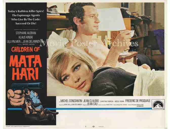 CHILDREN OF MATA HARI, 1972 11x14 LC set, Klause Kinski, Lili Palmer, Michel Constantin.