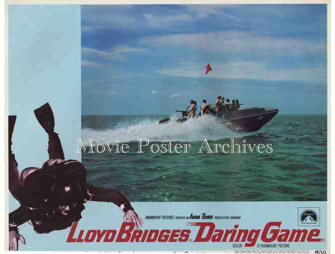 DARING GAME, 1968 11x14 LC set, Lloyd Bridges, Michael Ansara, scuba diving.