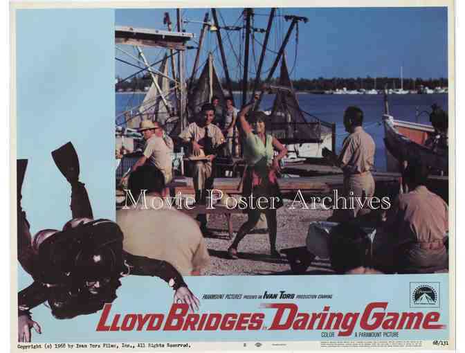 DARING GAME, 1968 11x14 LC set, Lloyd Bridges, Michael Ansara, scuba diving.