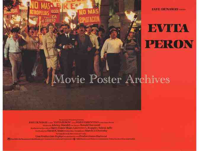 EVITA PERON, 1981 11x14 LC set, Faye Dunaway, James Farentino, Michael Constantine.