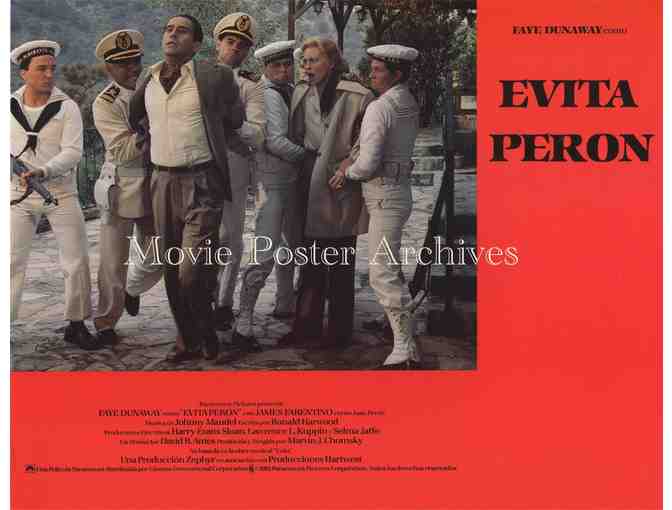 EVITA PERON, 1981 11x14 LC set, Faye Dunaway, James Farentino, Michael Constantine.