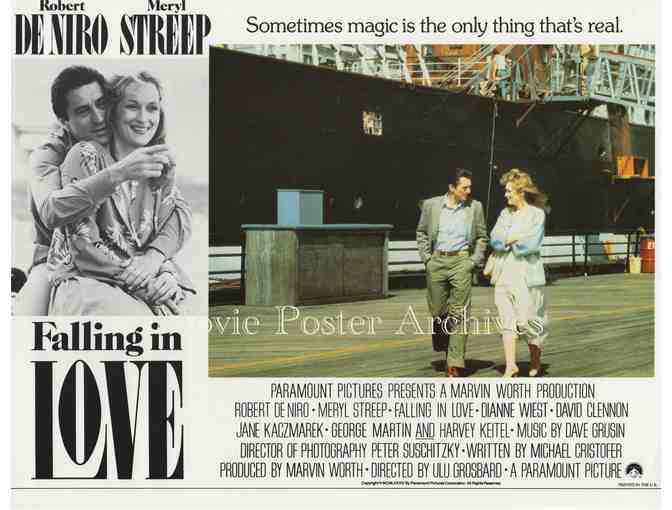 FALLING IN LOVE, 1984 11x14 LC set, Robert De Niro, Meryl Streep, Harvey Keitel. George Ma