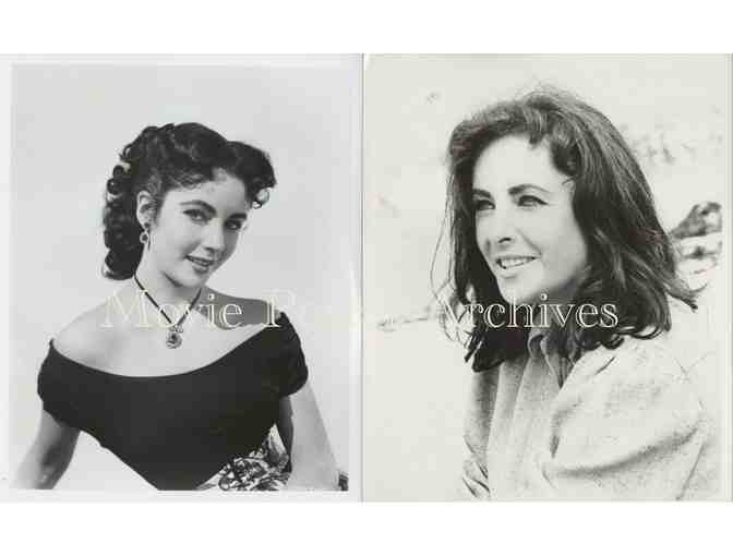 ELIZABETH TAYLOR, group of 10 8x10 classic celebrity portraits and photos