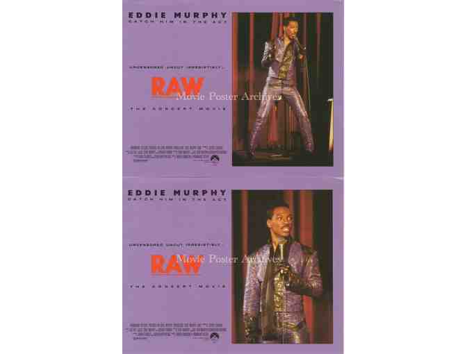RAW, 1987 8x10 mini lobby cards, Eddie Murphy stand up comedy