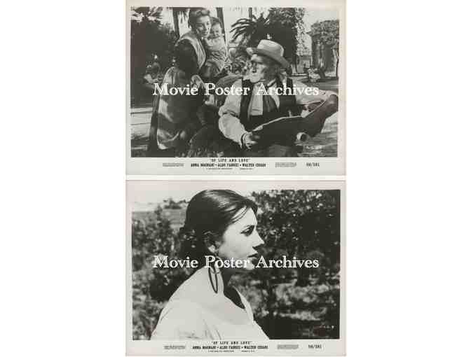 OF LIFE AND LOVE, 1958, 8x10 production stills, Anna Magnani, Aldo Fabrizi, Walter Chiari