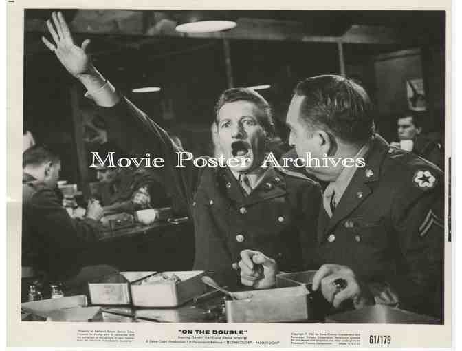ON THE DOUBLE, 1961, 8x10 production stills, Danny Kaye, Diana Dors, Margaret Rutherford