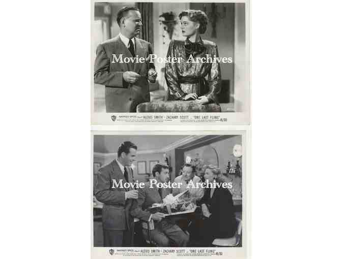 ONE LAST FLING, 1949, 8x10 production stills, Alexis Smith, Jim Backus, Zachary Scott