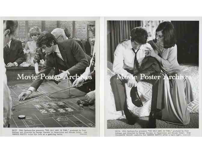 ONLY GAME IN TOWN, 1970, 8x10 studio stills, Elizabeth Taylor, Warren Beatty, Hank Henry