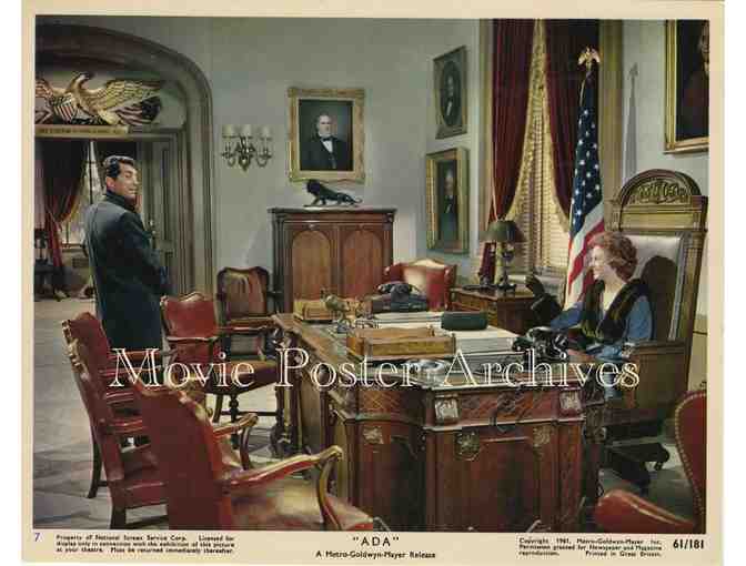 ADA, 1961, 8x10 mini lobby cards, Susan Hayward, Dean Martin, Ralph Meeker Martin Balsam.