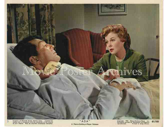 ADA, 1961, 8x10 mini lobby cards, Susan Hayward, Dean Martin, Ralph Meeker Martin Balsam.