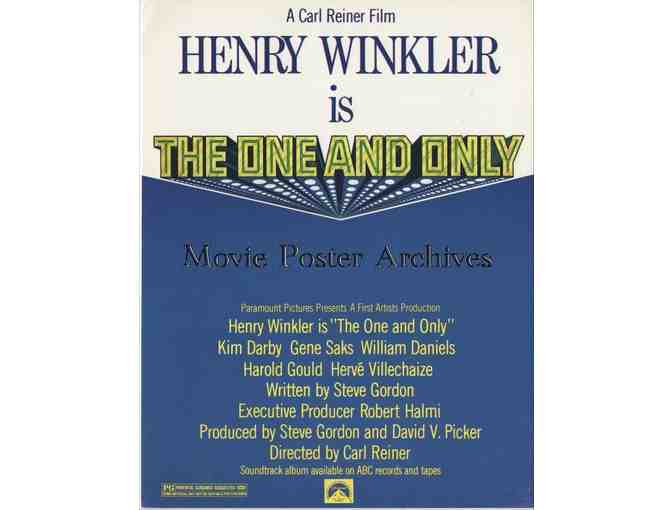 ONE AND ONLY, 1978, program, Henry Winkler, Herve Villechaize, Kim Darby, Gene Saks