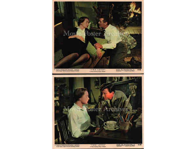 TWO LOVES, 1961, mini lobby card set, Shirley MacLaine, Laurence Harvey, Jack Hawkins