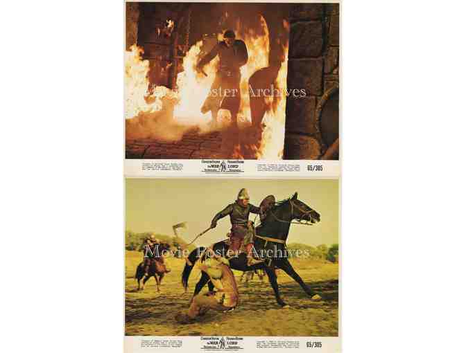 WARLORD, 1965, mini lobby card set, Charlton Heston, Richard Boone, Guy Stockwell