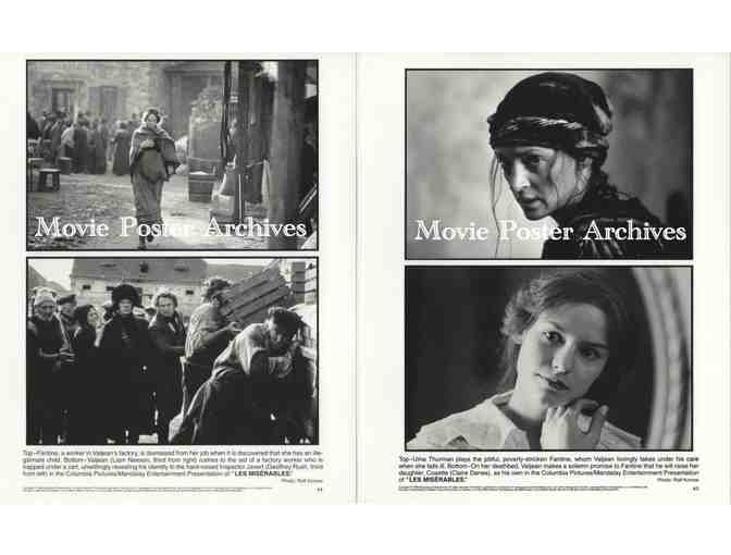 LES MISERABLES, 1998, movie stills, Liam Neeson, Uma Thurman, Geoffrey Rush