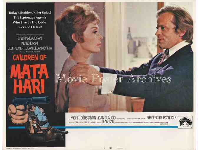 CHILDREN OF MATA HARI, 1972, lobby card set, Klause Kinski, Lili Palmer