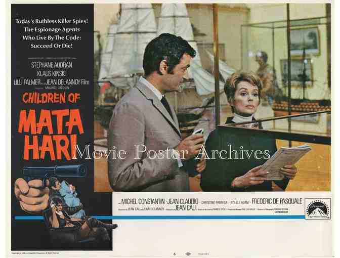 CHILDREN OF MATA HARI, 1972, lobby card set, Klause Kinski, Lili Palmer