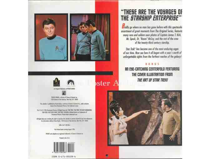 STAR TREK CALENDAR, 1997, featuring scenes from the classic tv series