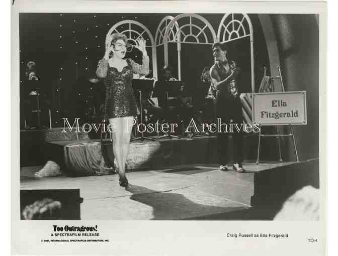 TOO OUTRAGEOUS, 1987, press stills, cross-dresser Craig Russell Drag-to-Riches story