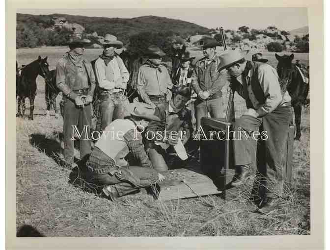 SAM BASS AND FRANK and JESSE JAMES, 1954, movie still set, Jim Davis, Lee Van Cleef.