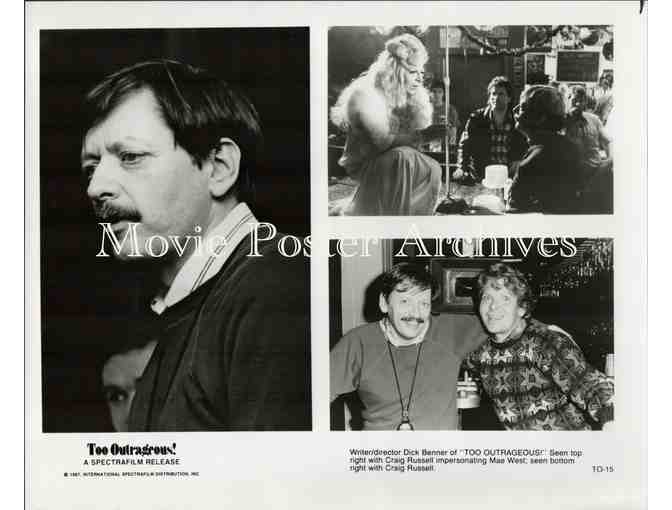 TOO OUTRAGEOUS, 1987, press stills, cross-dresser Craig Russell Drag-to-Riches story