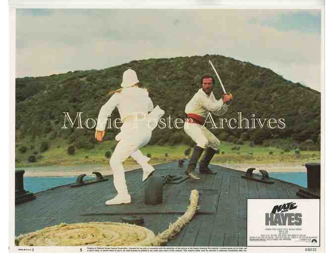 NATE AND HAYES, 1983, lobby card set, Tommy Lee Jones, Michael OKeefe, Peter Rowley