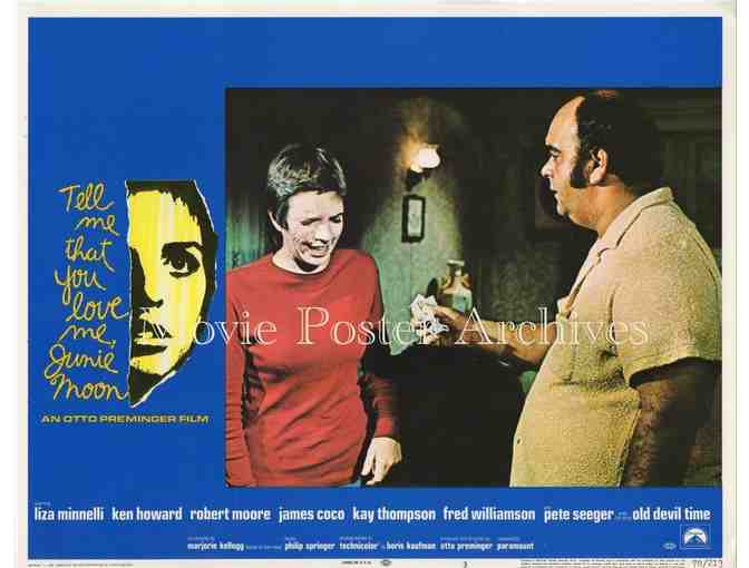 TELL ME THAT YOU LOVE ME, JUNIE MOON, 1970, lobby card set, Liza Minnelli, DeLuise