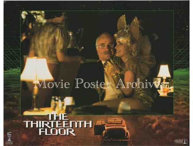 THIRTEENTH FLOOR, 1999, lobby card set, Vincent D'Onofrio, Armin Mueller-Stahl