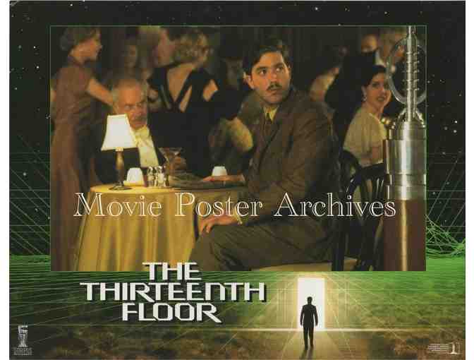 THIRTEENTH FLOOR, 1999, lobby card set, Vincent D'Onofrio, Armin Mueller-Stahl