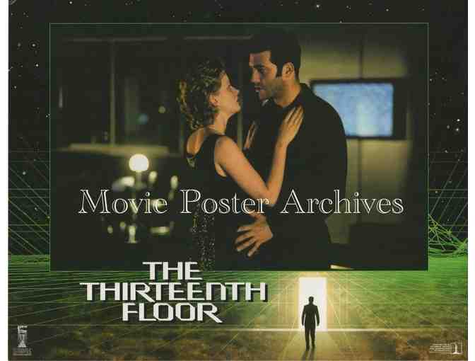 THIRTEENTH FLOOR, 1999, lobby card set, Vincent D'Onofrio, Armin Mueller-Stahl