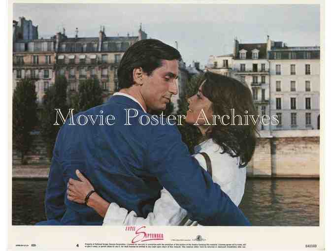 UNTIL SEPTEMBER, 1984, lobby card set, Karen Allen, Thierry Lhermitte, Hutton Cobb.