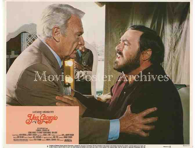 YES, GIORGIO, 1982, lobby card set, Luciano Pavarotti, Kathryn Harrold, Eddie Albert