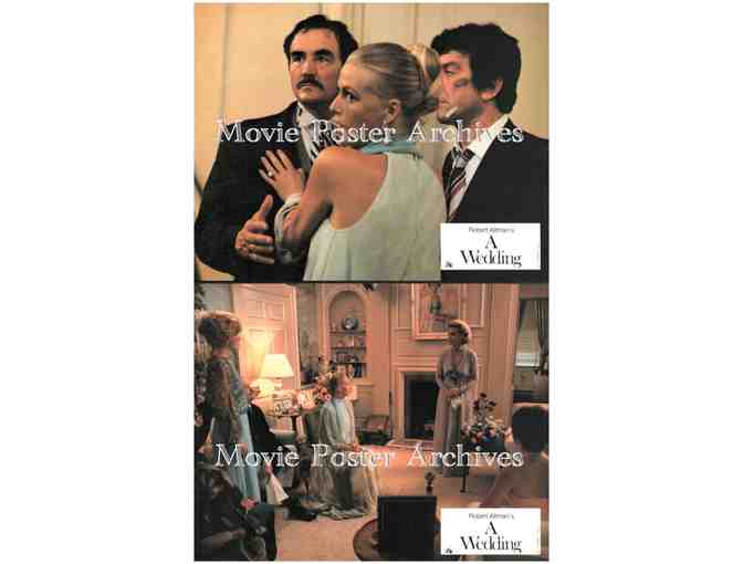 WEDDING, 1978, lobby cards, GROUP A, Carol Burnett, Lillian Gish, Desi Arnaz Jr., Mia Farrow