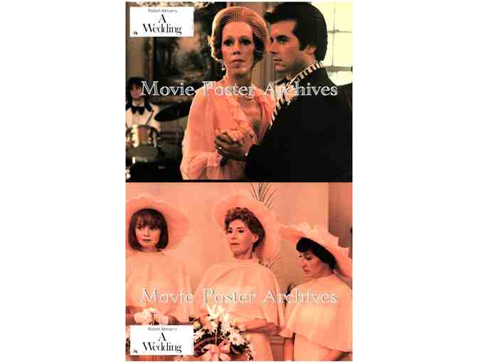 WEDDING, 1978, lobby cards, GROUP B, Carol Burnett, Lillian Gish, Desi Arnaz Jr., Mia Farrow