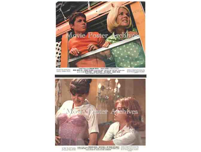 TROUBLE WITH ANGELS, 1966, mini lobby cards, Rosalind Russell, Hayley Mills