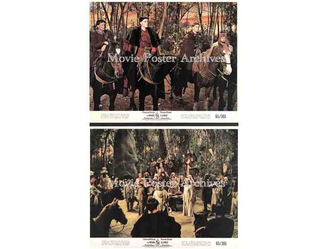 WARLORD, 1965, mini lobby cards, Charlton Heston, Richard Boone, Guy Stockwell