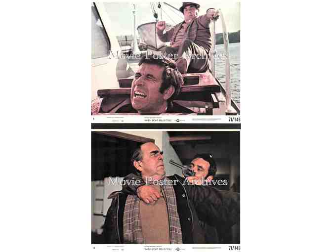 WHEN EIGHT BELLS TOLL, 1971, mini lobby cards, Anthony Hopkins, Robert Morley