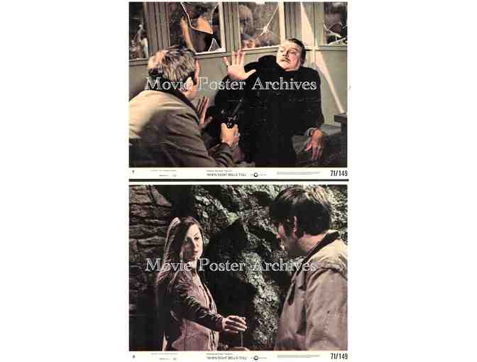 WHEN EIGHT BELLS TOLL, 1971, mini lobby cards, Anthony Hopkins, Robert Morley